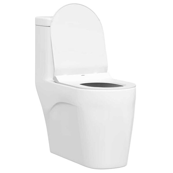 vidaXL Toiletzitting Verstelbaar Wit 48,5 x 36 x 5 cm Polypropyleen