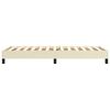 vidaXL Boxspring bed kunstleer cr&egrave;mekleurig 90x190 cm