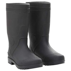 vidaXL Regenlaarzen maat 38 PVC zwart