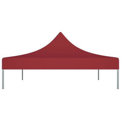 vidaXL Partytentdak 270 g/m² 4,5x3 m bordeauxrood