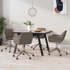 vidaXL Eetkamerstoelen 4 st draaibaar stof taupe