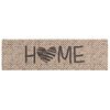 vidaXL Keuken Vloerkleed Beige home 150 x 45 cm 100% Polyamide Wasbaar