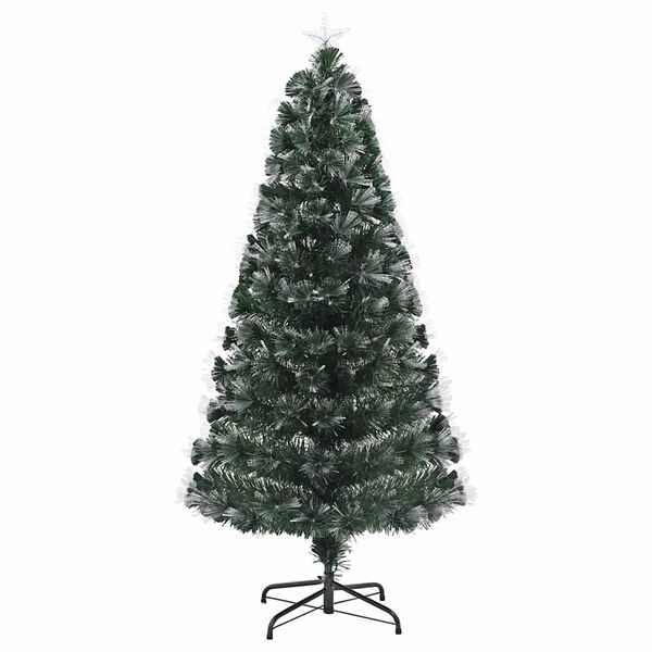 vidaXL Kunstkerstboom met decoratieve touwlichten Groen 150 cm PVC