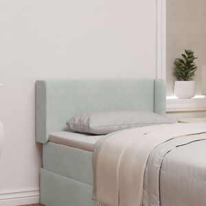 vidaXL Hoofdbord oor Lichtgrijs 40,5 x 40,5 x 4 cm Fluweel