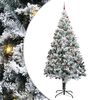 vidaXL Kunstkerstboom met verlichting en ballen set Groen 400 cm PVC