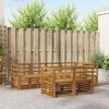 vidaXL Sofa-Sets 7 pcs Naturel Massief Acaciahout