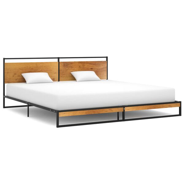 vidaXL Bedframe metaal 200x200 cm