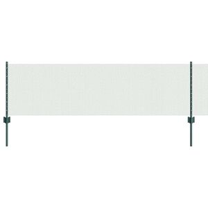 vidaXL zeshoekig gaasgek met palen 100 x 0,6 m PVC-Coated Staal Groen