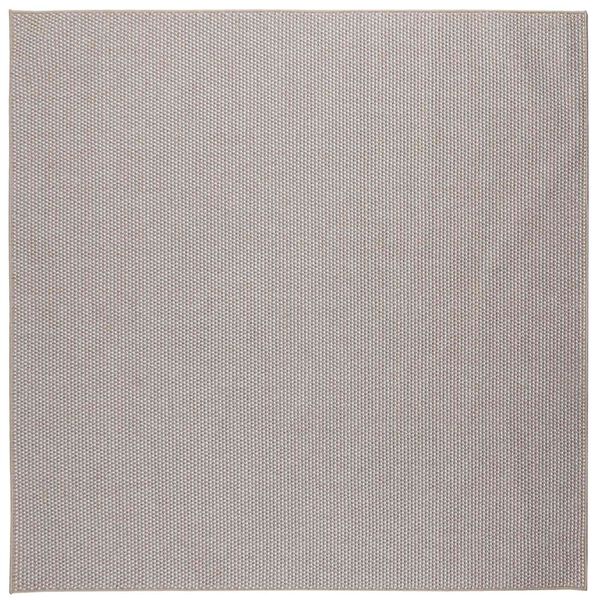 vidaXL Vloerkleden Vierkant LUGO Cr&egrave;me en Taupe 200 x 200 cm Polyester