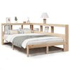 vidaXL Bed met boekenkast zonder matras grenenhout wit 120x200 cm
