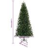 vidaXL Kunstkerstboom met 300 LED met standaard Groen 210 cm PE en PVC