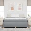 vidaXL Bedframe met matras Lichtgrijs 180 x 200 cm Stof