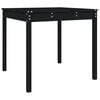 vidaXL Tuintafel 82,5x82,5x76 cm massief grenenhout zwart
