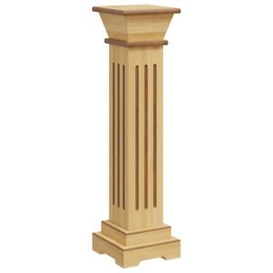 vidaXL Plantenstandaard klassieke zuil vierkant 17x17x66 cm MDF hout
