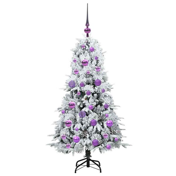vidaXL Kunstmatige Inklapbare Kerstboom Groen 120 cm PE en PVC