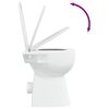 vidaXL Randloos Toilet 7 cm extra hoogte soft-close keramiek wit