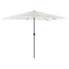 vidaXL Parasol met stalen paal 300x200x250 cm wit