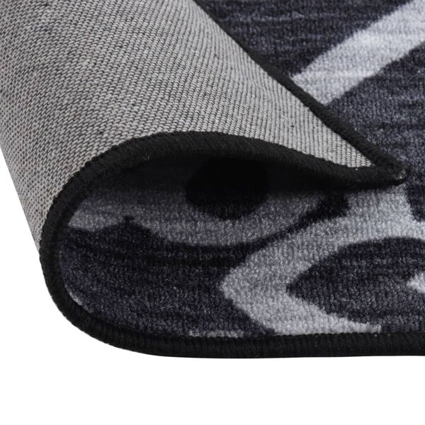 vidaXL Tapijtloper 80x150 cm zwart