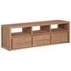vidaXL Tv-meubel 120x30x40 cm teakhout met natuurlijke afwerking