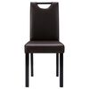vidaXL Eetkamerstoelen 4 st kunstleer bruin