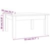vidaXL Salontafel 55x55x30 cm massief grenenhout