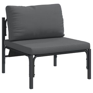 vidaXL Buitenmeubilair met kussen Antraciet 80 x 80 x 71 cm Staal