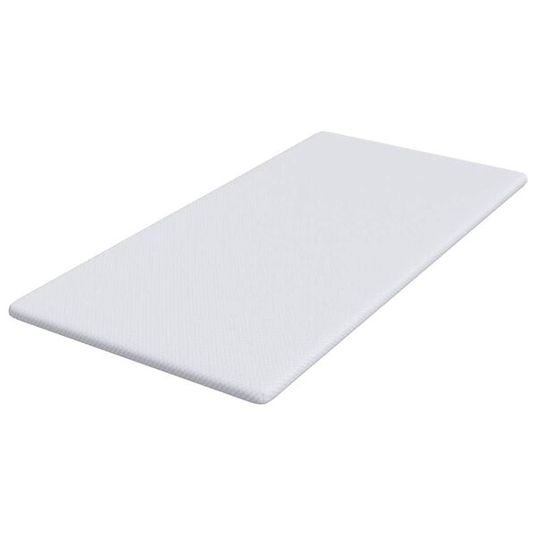 vidaXL matrastopper Wit 70 x 200 x 3.5 cm Jacquard Stof