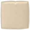 vidaXL Palletkussen voor zitting Beige 50 x 50 x 12 cm Oxford stof