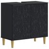 vidaXL Badkamer wastafelkast DELFT Zwart 59,5 x 31,5 x 59 cm