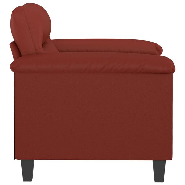 vidaXL Fauteuil 60 cm kunstleer wijnrood