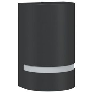 vidaXL Buitenwandlamp gegoten aluminium zwart