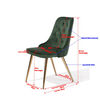 Venture Home Eetkamerstoelen 2 st Velvet Deluxe bosgroen en messing