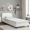 vidaXL Bedframe "Dover" kunstleer wit 90x190 cm