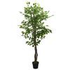 vidaXL Kunstplant ficus 378 bladeren 80 cm groen