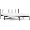 vidaXL Bedframe met hoofdbord metaal zwart 183x213 cm