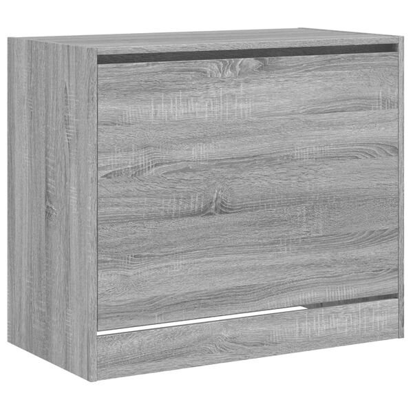 vidaXL Schoenenkast 80x42x69 cm bewerkt hout grijs sonoma eikenkleurig