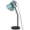 vidaXL Bureaulamp 25 W E27 17x17x60 cm verweerd blauw