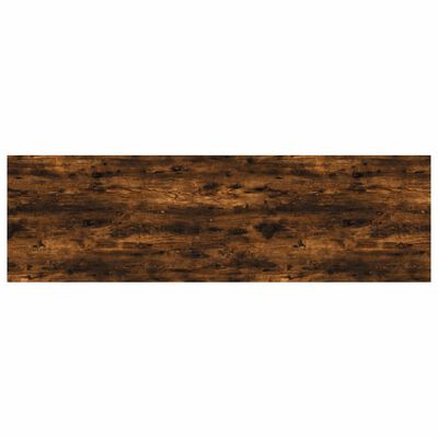 vidaXL Wandschappen 4 st 100x30x1,5 cm bewerkt hout gerookt eikenkleur