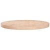 vidaXL Tafelblad rond &Oslash;70x4 cm onbehandeld massief eikenhout
