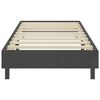 vidaXL Boxspring stof donkergrijs 100x200 cm