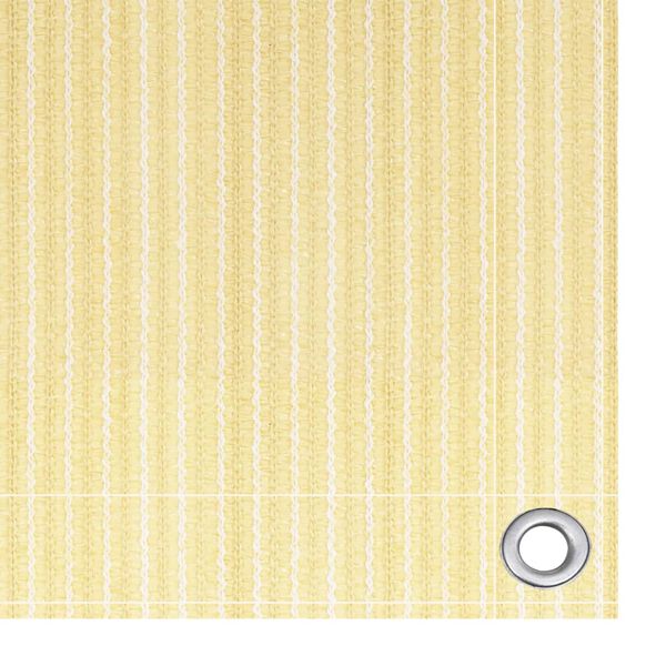 vidaXL Balkonscherm 90x600 cm HDPE beige