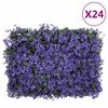 &nbsp;vidaXL Hek met kunstbladeren&nbsp;24 st 40x60 cm paars