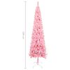 vidaXL Kerstboom smal 180 cm roze