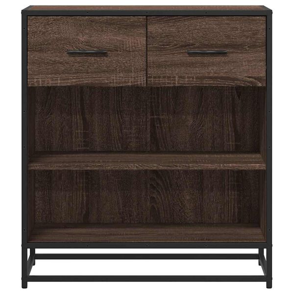 vidaXL Dressoir 68x35x76 cm bewerkt hout bruin eikenkleur