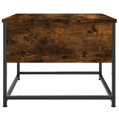 vidaXL Salontafel 51x51x40 cm bewerkt hout gerookt eikenkleurig