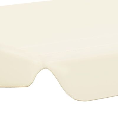vidaXL Vervangingsluifel voor schommelbank 150/130x105/70cm crèmekleur