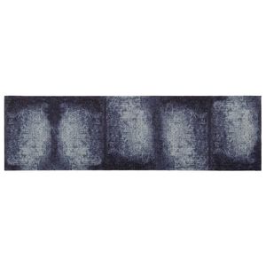 vidaXL Keuken Vloerkleed Blauwe Schaduw 150 x 45 cm 100% Polyamide