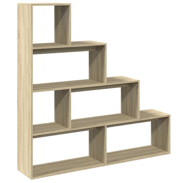vidaXL Kamerscherm / boekenkast 143,5x29x143,5 cm hout sonoma eiken