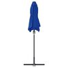 vidaXL Tuinparasol Azurblauw 370 x 197 x 239 cm Polyester en Aluminium