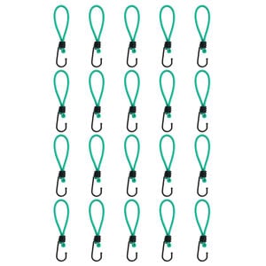 vidaXL Spanelastieken met haken 20 st 15 cm